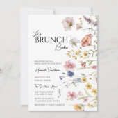 Invitation Boho Fleur sauvage Fête des mariées Brunch (Devant)