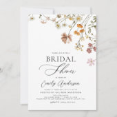 Invitation Boho Fleur sauvage Fête des mariées Floral Garden (Devant)