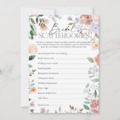 Invitation Boho Fleur sauvage Fête des mariées Scattergories  (Devant)