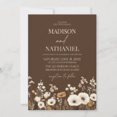 Invitation Boho Fleur sauvage Fleur sauvage Floral Jardin Mar (Devant)