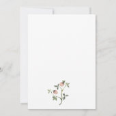 Invitation Boho Fleur sauvage Floral (Dos)