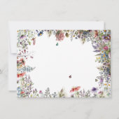 Invitation Boho Fleur sauvage Garden Engagement Party Invitat (Dos)