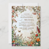 Invitation Boho Fleur sauvage Garden Wedding (Devant)