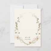 Invitation Boho Fleur sauvage Garden Wedding (Dos)
