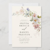 Invitation Boho Fleur sauvage Garden Wedding (Devant)
