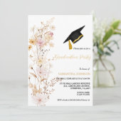 Invitation Boho Fleur sauvage Grass Girl Graduation Party (Debout devant)