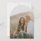 Invitation Boho Fleur sauvage Jardin Beige Photo Arche Mariag (Dos)