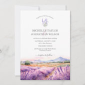 Invitation Boho Fleur sauvage Lavande violet violet Floral (Devant)