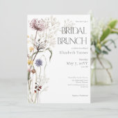 Invitation Boho Fleur sauvage Moderne Floral Bridal Brunch (Debout devant)