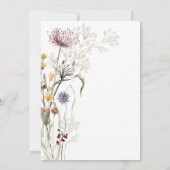 Invitation Boho Fleur sauvage Moderne Floral Bridal Brunch (Dos)