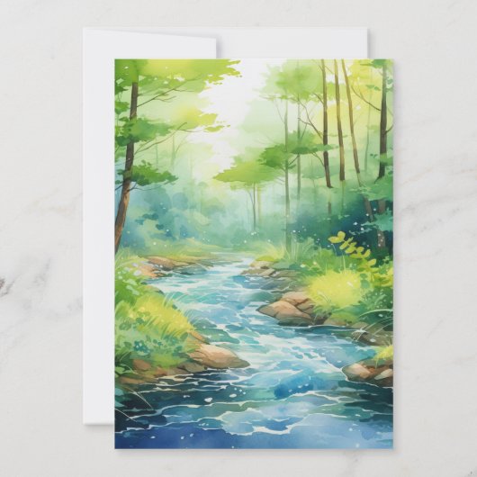 Invitation Boho Fleur sauvage Mountain Meadow (Dos)