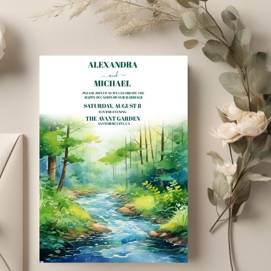 Invitation Boho Fleur sauvage Mountain Meadow