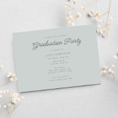 Invitation Boho Fleur sauvage Photo High School Graduation Pa