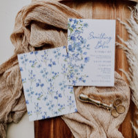 Boho Fleur sauvage Quelque chose de bleu Je fais F