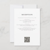 Invitation Boho Fleur sauvage Rustique tout en un Mariage de  (Dos)