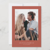 Invitation Boho Fleur sauvage Wedding Enregistrer La Date Inv (Dos)
