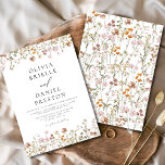 Invitation Boho Fleur sauvage White Garden Wedding<br><div class="desc">Invitation vos invités avec cette invitation de mariage de jardin blanc fleur sauvage boho. Doté d'un arrière - plan blanc immaculé, de délicats fleurs sauvages d'aquarelle peints à la main et d'une élégante typographie moderne, ce design intemporel allie charme bohème rustique et style mariage classique. Parfait pour les cérémonies du...</div>