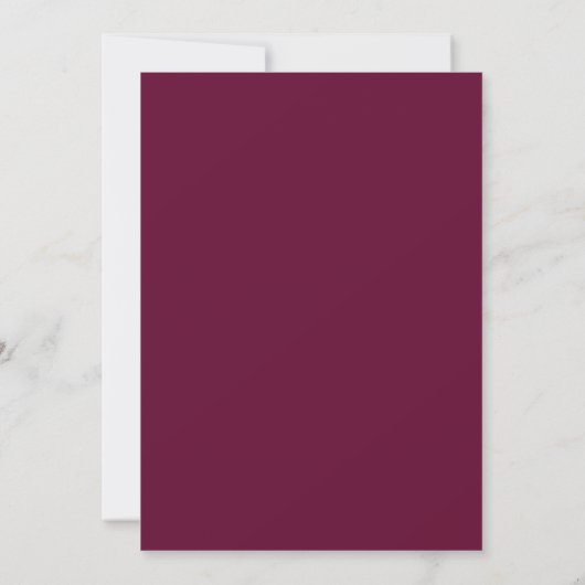 Invitation Boho Fleurs Bourgogne Printemps Automne Mariage In (Dos)
