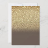 Invitation Boho Fleurs Herbe de Pampas Paillettes Anniversair (Dos)