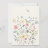 Invitation Boho fleurs sauvages aquarelle jardin fleuri maria (Dos)