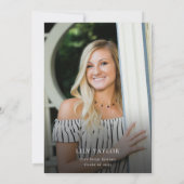 Invitation Boho Fleurs sauvages papillons 2025 Graduation Pho (Dos)