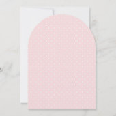 Invitation Boho Floral Ancre Nautical Girl Baby shower de mar (Dos)