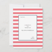 Invitation Boho Floral Aquarelle Roses rouges | Bridesmaid (Dos)