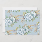 Invitation Boho Floral Baby Boy Shower Apportez Un Livre (Dos)