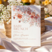 Invitation Boho Floral Baby Brunch
