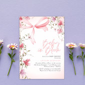 Invitation Boho Floral Baby in Bloom Baby Shower