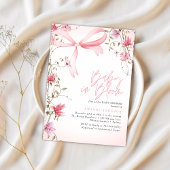 Invitation Boho Floral Baby in Bloom Baby Shower