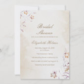 Invitation Boho Floral Bridal Douche (Devant)