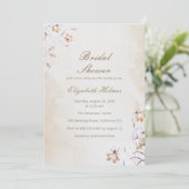 Invitation Boho Floral Bridal Douche (Debout devant)