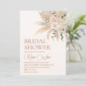 Invitation Boho Floral Bridal Douche (Debout devant)