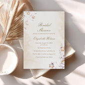 Invitation Boho Floral Bridal Douche