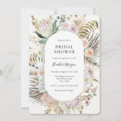 Invitation Boho Floral Bridal Douche (Devant)