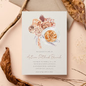 Invitation Boho Floral Café Potluck Brunch