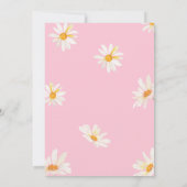 Invitation Boho Floral Coquette poulet Fille Anniversaire (Dos)