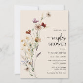 Invitation Boho Floral Couples Douche (Devant)