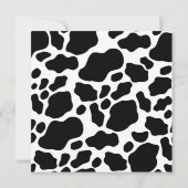 Invitation Boho Floral Cow Imprimer Fête des mariées de l'Oue (Dos)