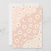 Invitation Boho Floral Daisy 5e Anniversaire Five Est Une Vib (Dos)