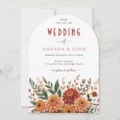 Invitation Boho Floral Divine All Seasons Mariage (Devant)