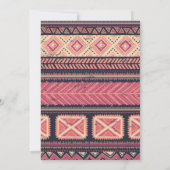 Invitation Boho Floral Dreamcatcher Aquarelle Premier anniver (Dos)