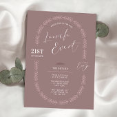 Invitation Boho Floral Élégant Salon Boutique Grand Ouverture