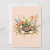 Invitation Boho Floral Feather Your Nest Bow Baby Shower (Dos)