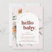 Invitation Boho Floral Greenery Botanical | BABY SHOWER (Devant)