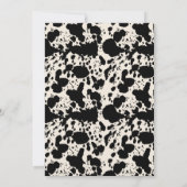 Invitation Boho Floral Highland Vache Baby shower d'impressio (Dos)