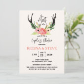 Invitation ©Boho Floral La chasse est terminée Couple's Showe (Debout devant)