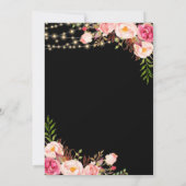 Invitation Boho Floral & Lumières Surprise 30e anniversaire (Dos)