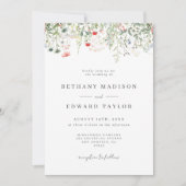 Invitation Boho Floral Mariage (Devant)